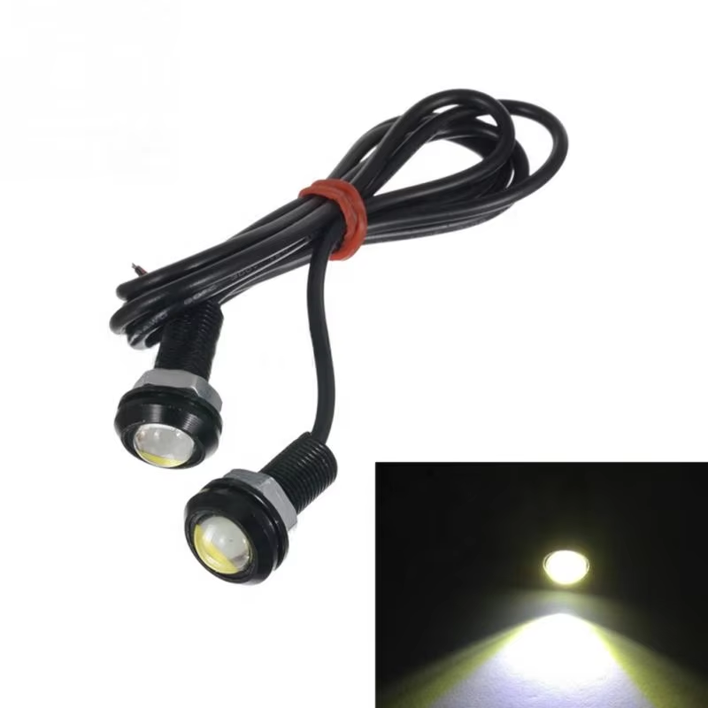 Car Led Eagle Eye DRL Daytime Running Lights LED 12V Waterproof Car Led Light 9W 18Mm 23Mm White