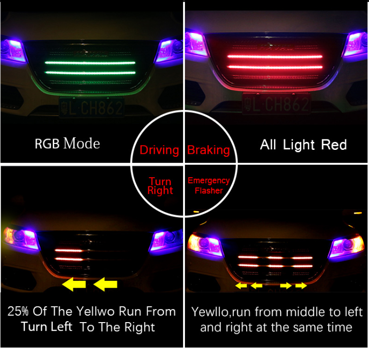 DC 12V Car LED Strip Light RGB Car Atmosphere Led Strip Light for Car Decorative Atmosphere Light