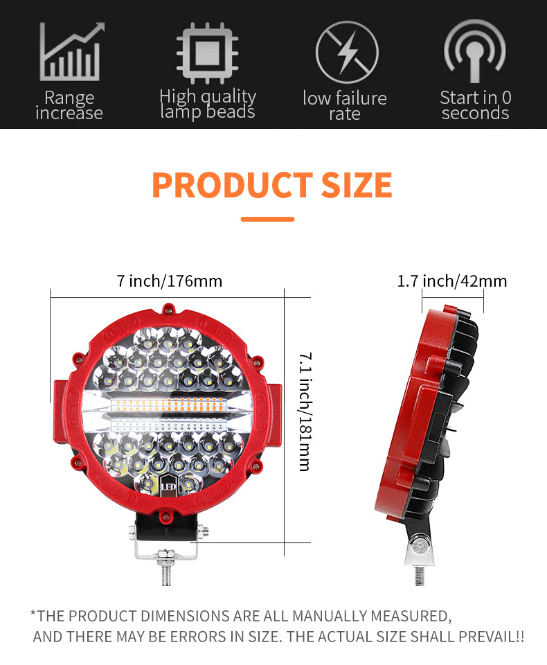 Factory Direct Selling 65LED Working Light Circle Led Spotlight Car Work Light Vehicles Led for Car