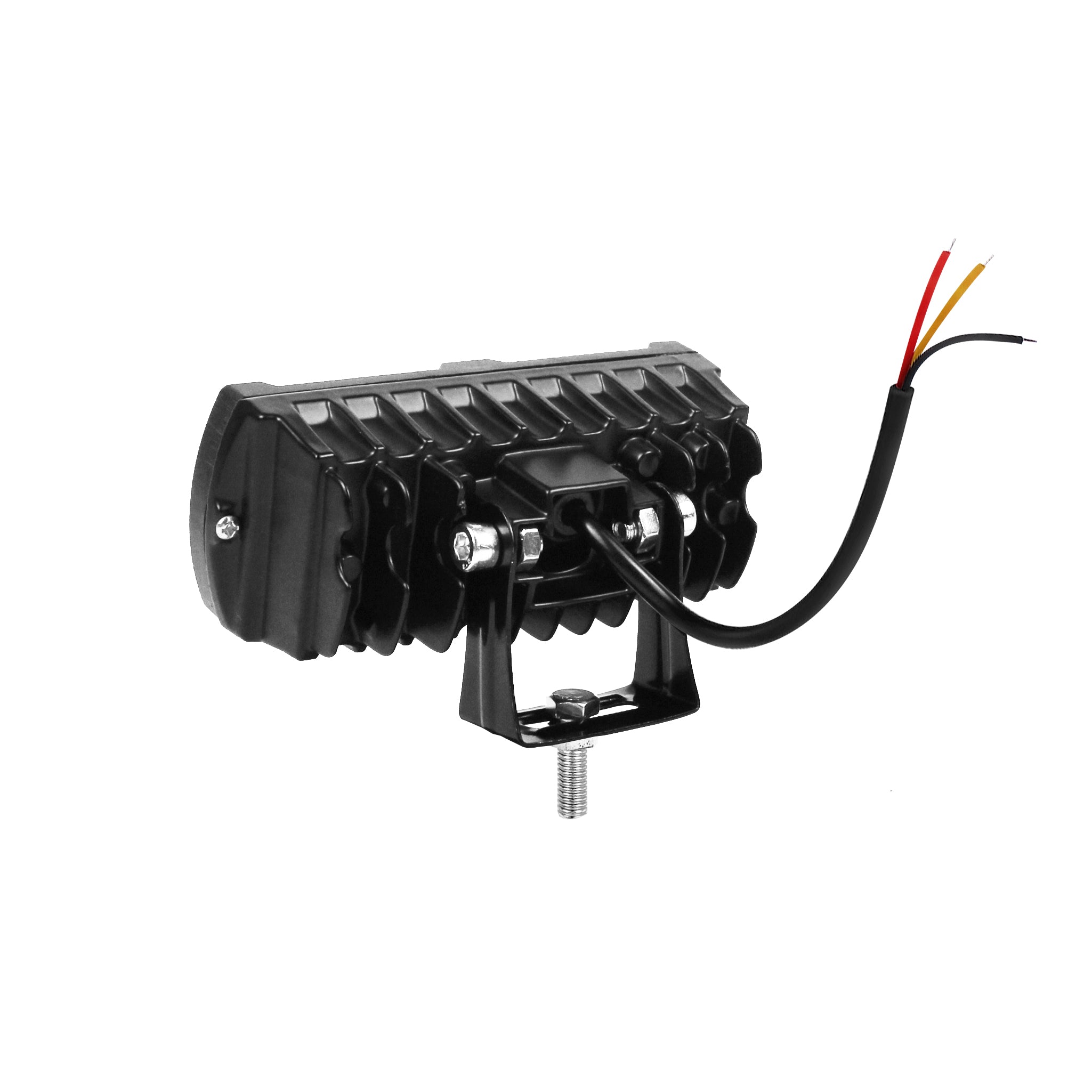 Super Bright 5 Inch 30W Vehicle Driving Work Light Dual Color Flood Spot Mini Light Bar for Trucks Off Road Motorcycle 12V 80V