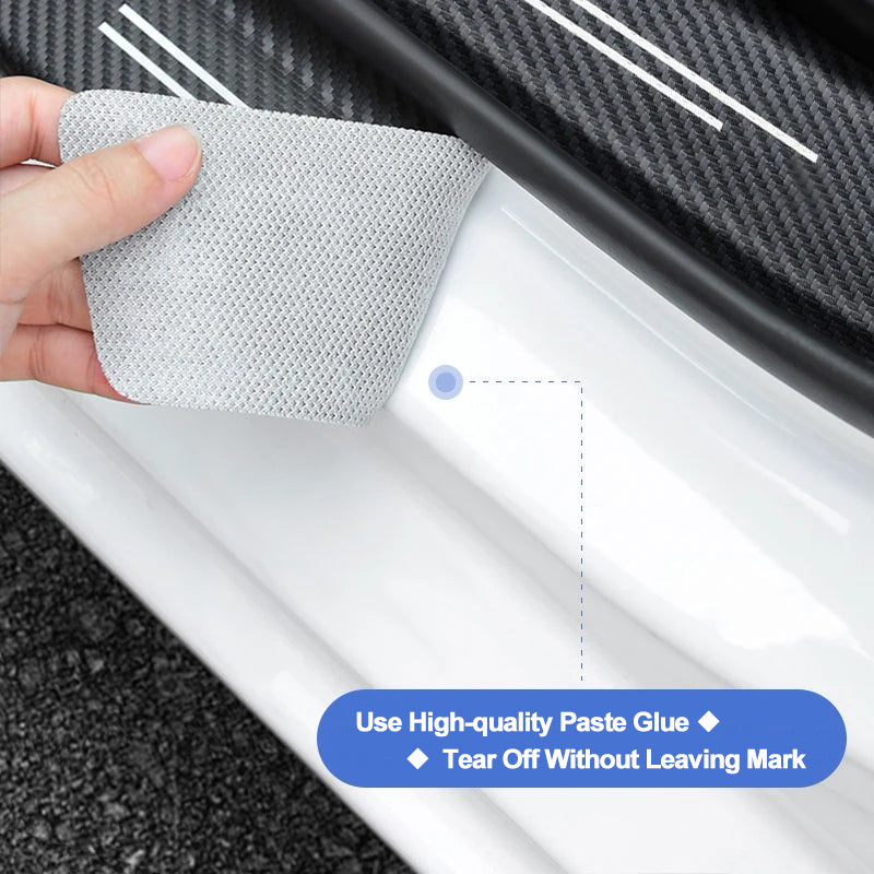 GPRGIT Car Door Carbon Fiber Sill Protector Stickers Single Use for Changan UNI-K CS35 CX70 CS85 CS55 CS75 CS15 F70 Alsvin UNI-T
