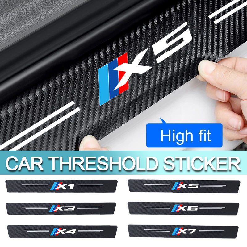 GPRGIT X1/X3/X4/X5/X6/X7 Logo Carbon Fiber Door Threshold Sill Scuff Plate Sticker