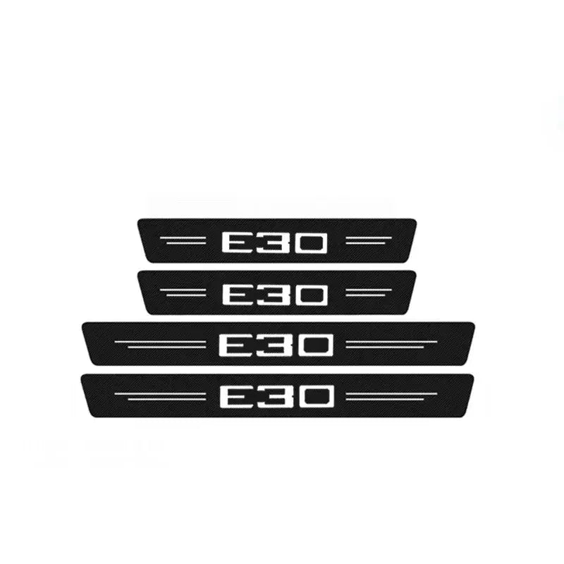 GPRGIT BMW E30 Carbon Fiber Door Threshold Protective Decal Doorsill Trim Sticker