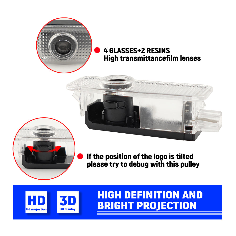 GPRGIT LED Door Logo Laser Projector Welcome Light for Land Rover Freelander Discovery 4 3W