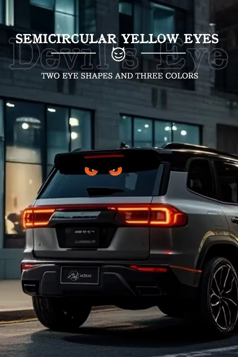 USB-Powered LED Devil Eye Auto Ambient Lighting Display Screen Panel Lights for Universal Car Auto LED Angle Demon Eye