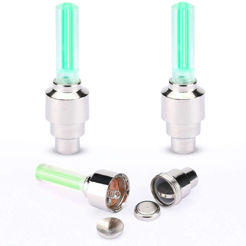 Waterproof LED Light Tire Valve Cap Bicycle Flash Light Mountain Road Bike Cycling Tyre Wheel Lights LED Neon Lamp Cover Wheel