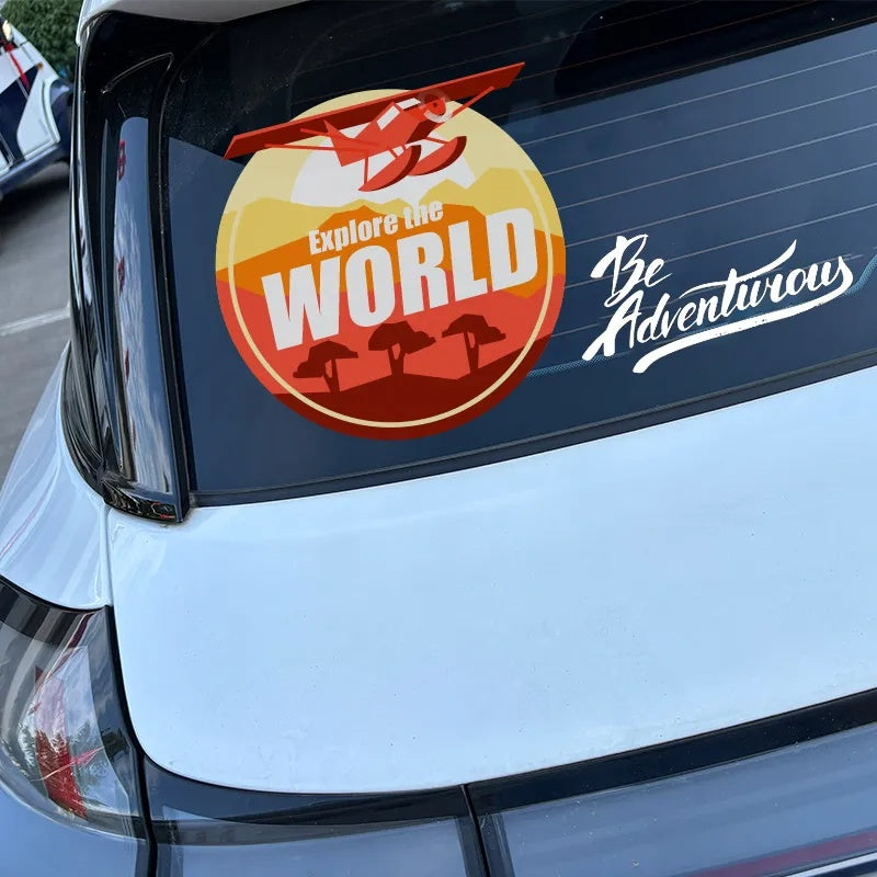UV Resistant Waterproof Vinyl Car Window Stickers Large Size Outdoor Advertising Auto Glass Branding Display