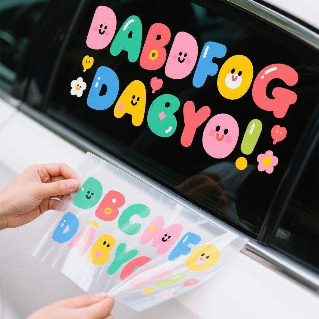 Durable Waterproof Vinyl Car Window Stickers Removable Adhesive Glass Decorations Personalized Vehicle Glass Sticker