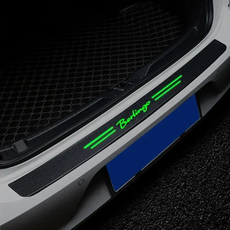 GPRGIT Citroen Berlingo Luminous Leather Door Threshold Sticker Trunk Sill Strip