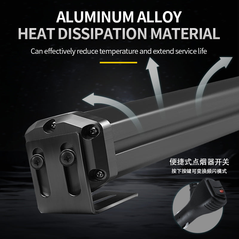 GPRGIT 308-6 Slim COB LED Strobe Warning Light Bar 39.7in 96W IP65 Waterproof Truck Reverse Lamp