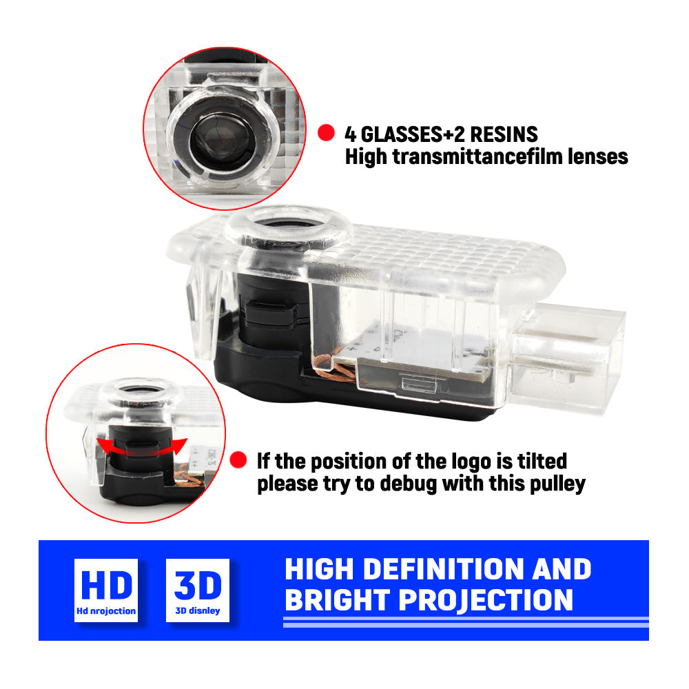 GPRGIT LED Courtesy Logo Projector Welcome Door Light for VW Phaeton 3W IP67
