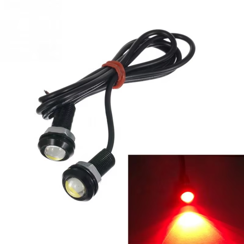Car Led Eagle Eye DRL Daytime Running Lights LED 12V Waterproof Car Led Light 9W 18Mm 23Mm White