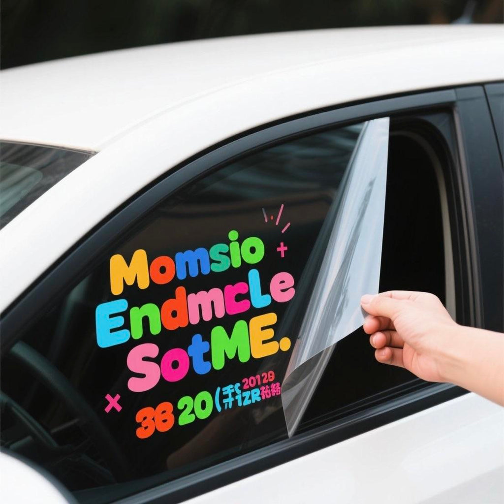 Durable Waterproof Vinyl Car Window Stickers Removable Adhesive Glass Decorations Personalized Vehicle Glass Sticker