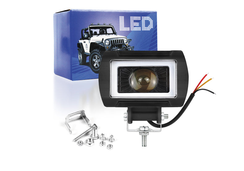 3 Inch 20W Automotive Mini LED Work Light Dual Color Spot Flood Beam Lighting Spot Lights for Motorbike Off-Road ATV Truck