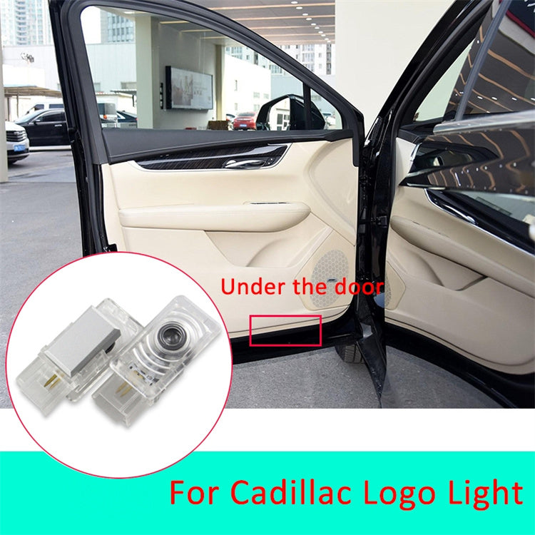 GPRGIT Car Door Logo Projector Puddle Light LED for Cadillac ATS CTS XTS SRX 12V