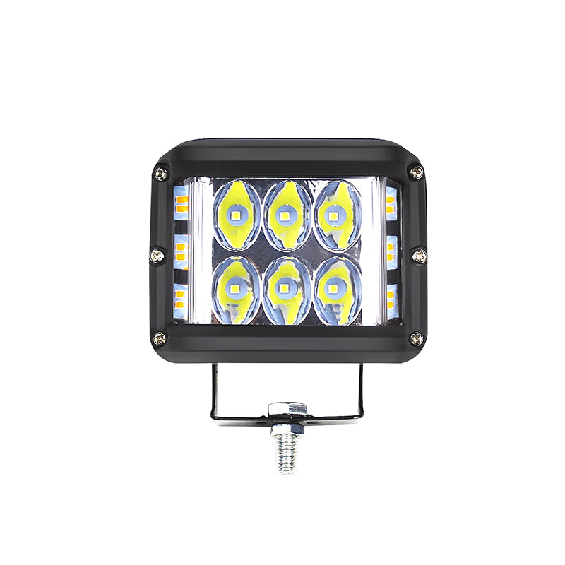 GPRGIT 9.8cm 18LED 60W LED Work Light Spotlight 10-30V Aluminum Alloy+PC Offroad Bar Lamp