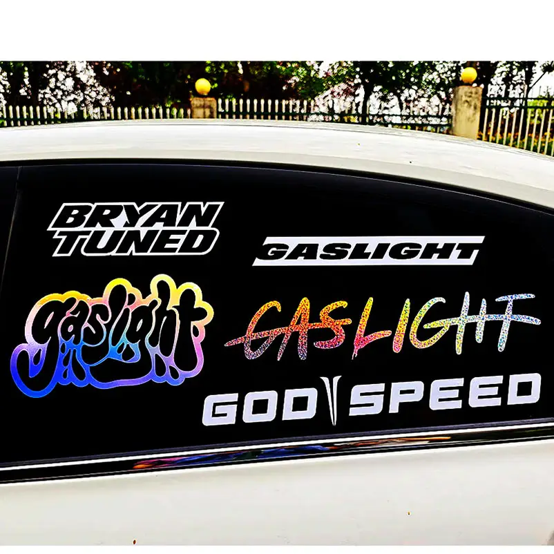 UV Resist Waterproof Weatherproof Custom Logo Die Cut Letter Transfer Vinyl Car Bumper Windshield Stickers and Window Car Decals