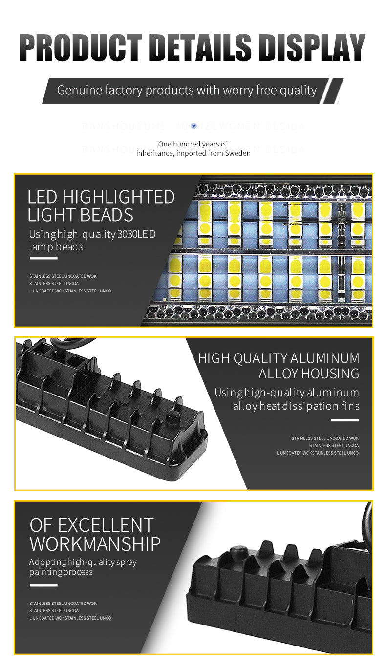 DC 9-36V 84W 28LED 145mm Small Stripe Light Spot Flood Combo Beam Daytime Running Light Engineering Auxiliary Light
