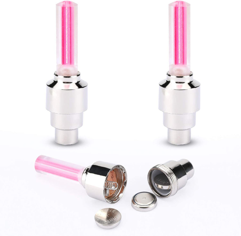 Waterproof LED Light Tire Valve Cap Bicycle Flash Light Mountain Road Bike Cycling Tyre Wheel Lights LED Neon Lamp Cover Wheel