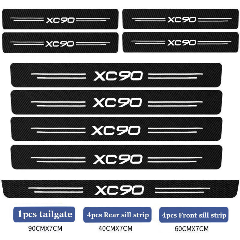 GPRGIT XC90 Anti-Scratch Auto Interior Door Protective Sticker (DM-1012)