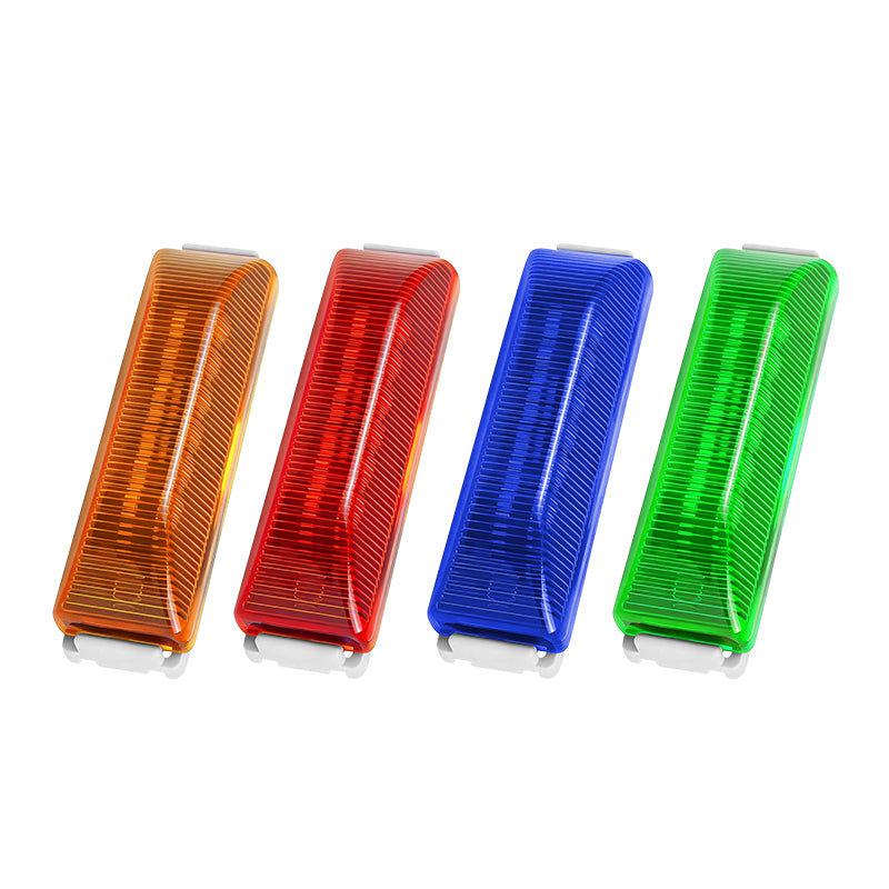 GPRGIT CBD-3LED Multicolor Waterproof LED Truck Side Marker Light 12V-24V Piranha Beads 12LED IP67
