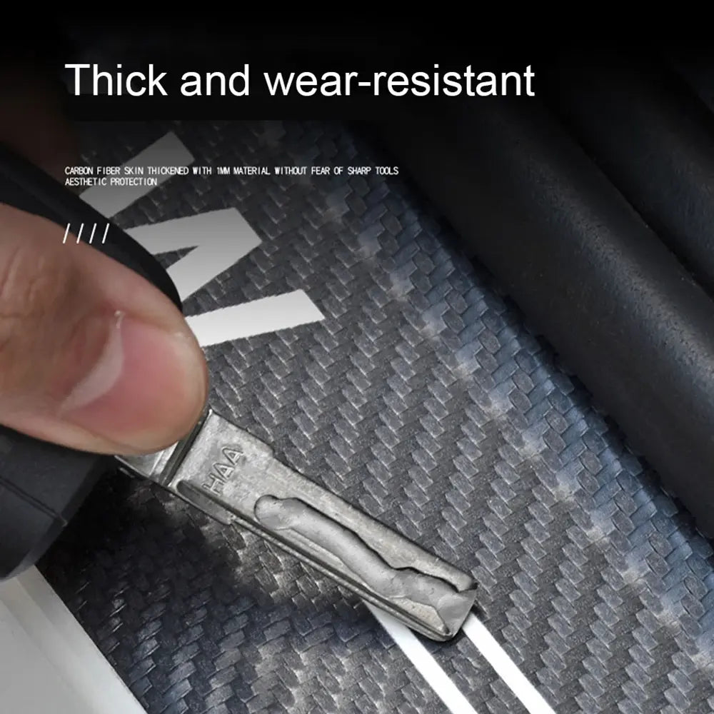 GPRGIT X1/X3/X4/X5/X6/X7 Logo Carbon Fiber Door Threshold Sill Scuff Plate Sticker