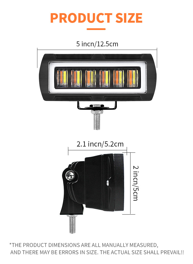 Hengjian Factory Wholesale Car Work Light 35W 6 Bead with Aperture Adjustable Magnet Emergency Warning Light Cob Led Work Light