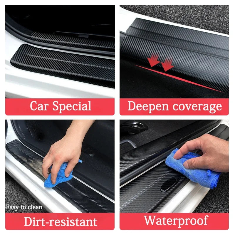 GPRGIT Car Sticker Audi A3/S3/A4/Q3/Q5/Q7 TT Carbon Fiber Trunk Decal 3M4229P Adhesive Single Use