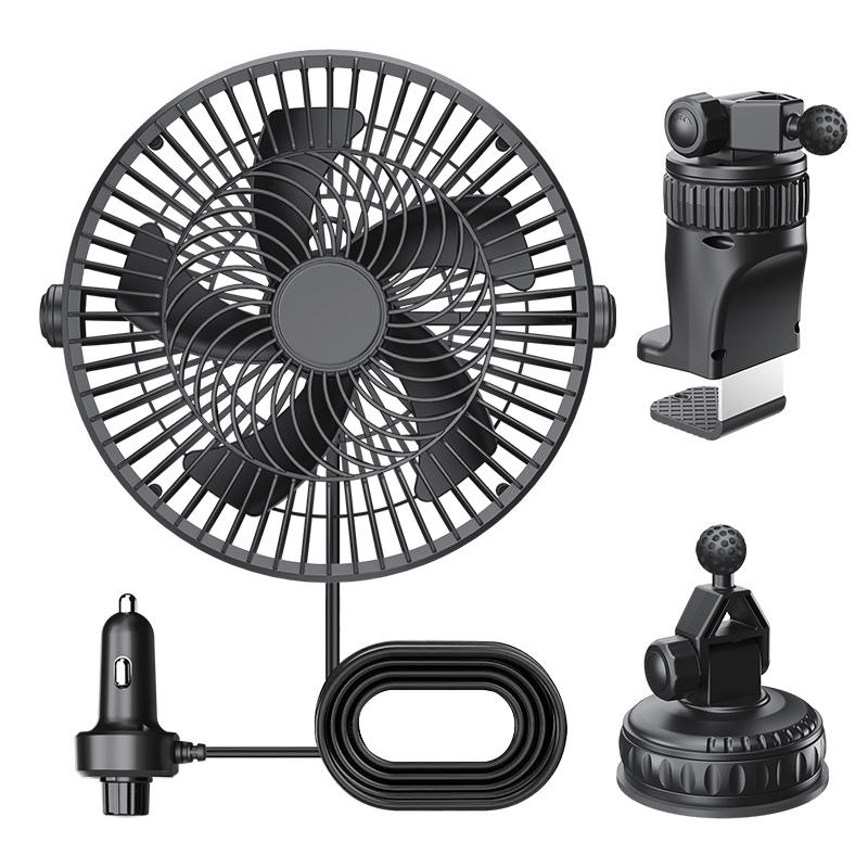 GPRGIT Truck Ceiling Fan Stepless Wind Speed Suction Cup Base (F1303)