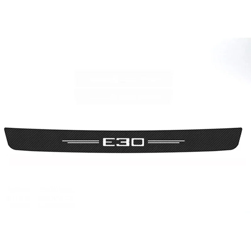 GPRGIT For E30 Door Threshold Carbon Fiber Protective Decals, Doorsill Trim Stickers Pedal Guards, Trunk Bumper Strip, 3M4229P