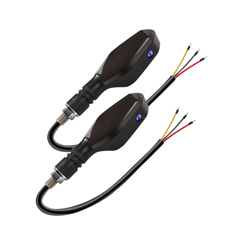 2PCS Motorcycle LED Turn Signal Lamp Color Projection Lamp Waterproof Led Ambient Turning Light High-Bright Warning Light