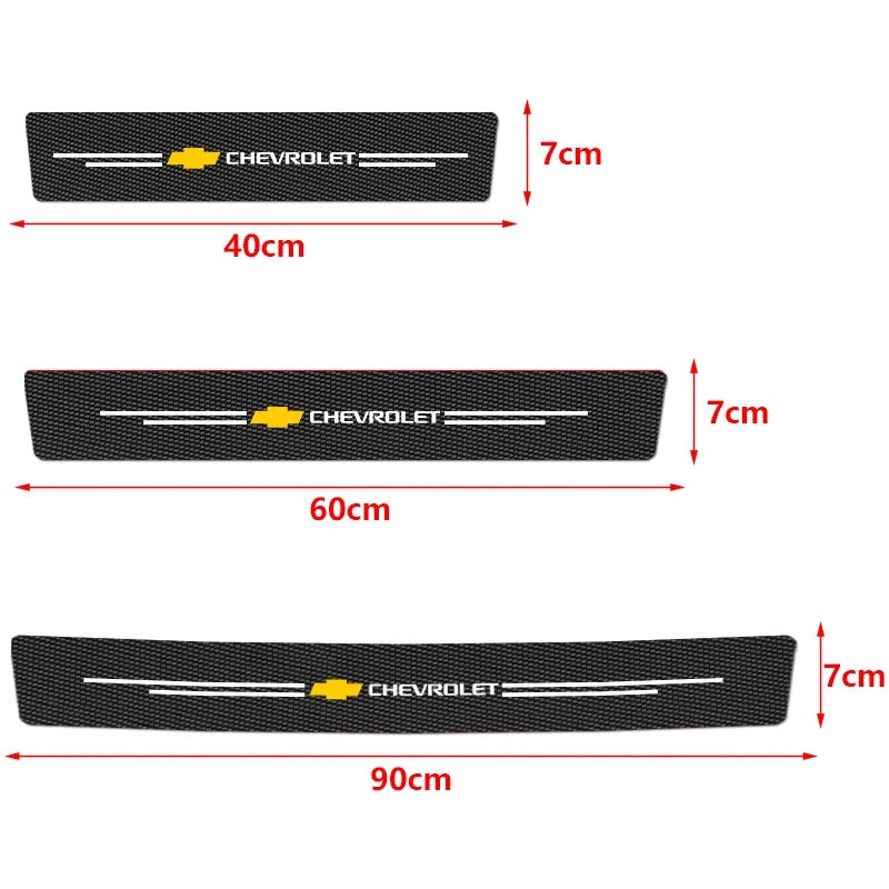 GPRGIT Chevrolet Cruze Aveo Captiva Lacetti Car Styling 4Pcs Door Threshold Scuff Plate Sticker Badge Accessories