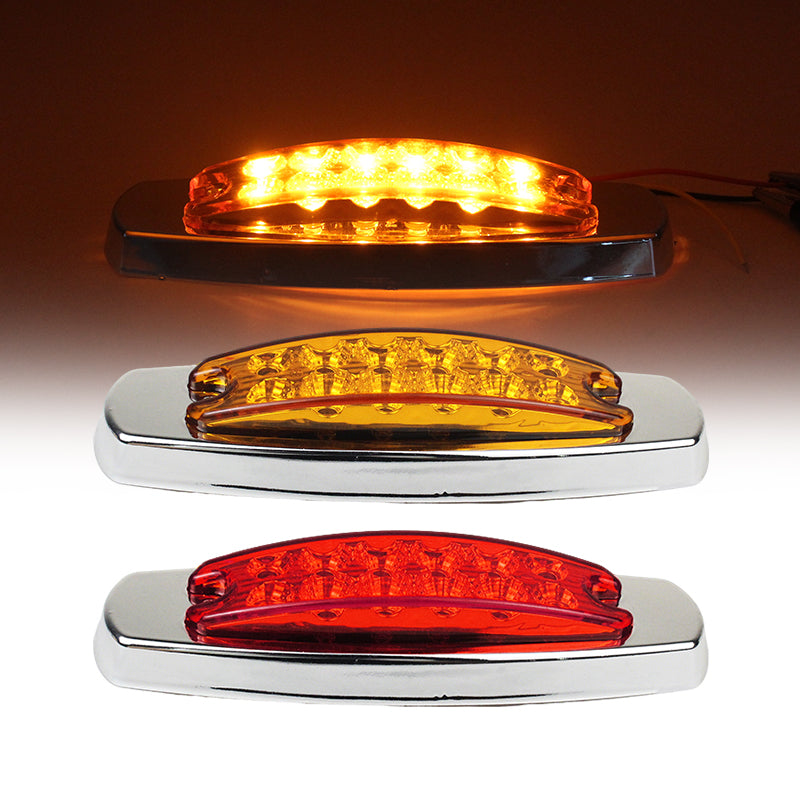 GPRGIT CBD-12LED Multicolor LED Truck Signal Side Marker Clearance Light 12V-24V Piranha Beads IP67