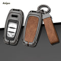 GPRGIT Custom Car Logo Metal Leather Car Key Case for Audi A1 A3 8V A4 B8 B9 A5 A6 C7 A7 A8 Q3 Q5 Q7 S4 S6 S7 S8 R8 TT Auto Accessories
