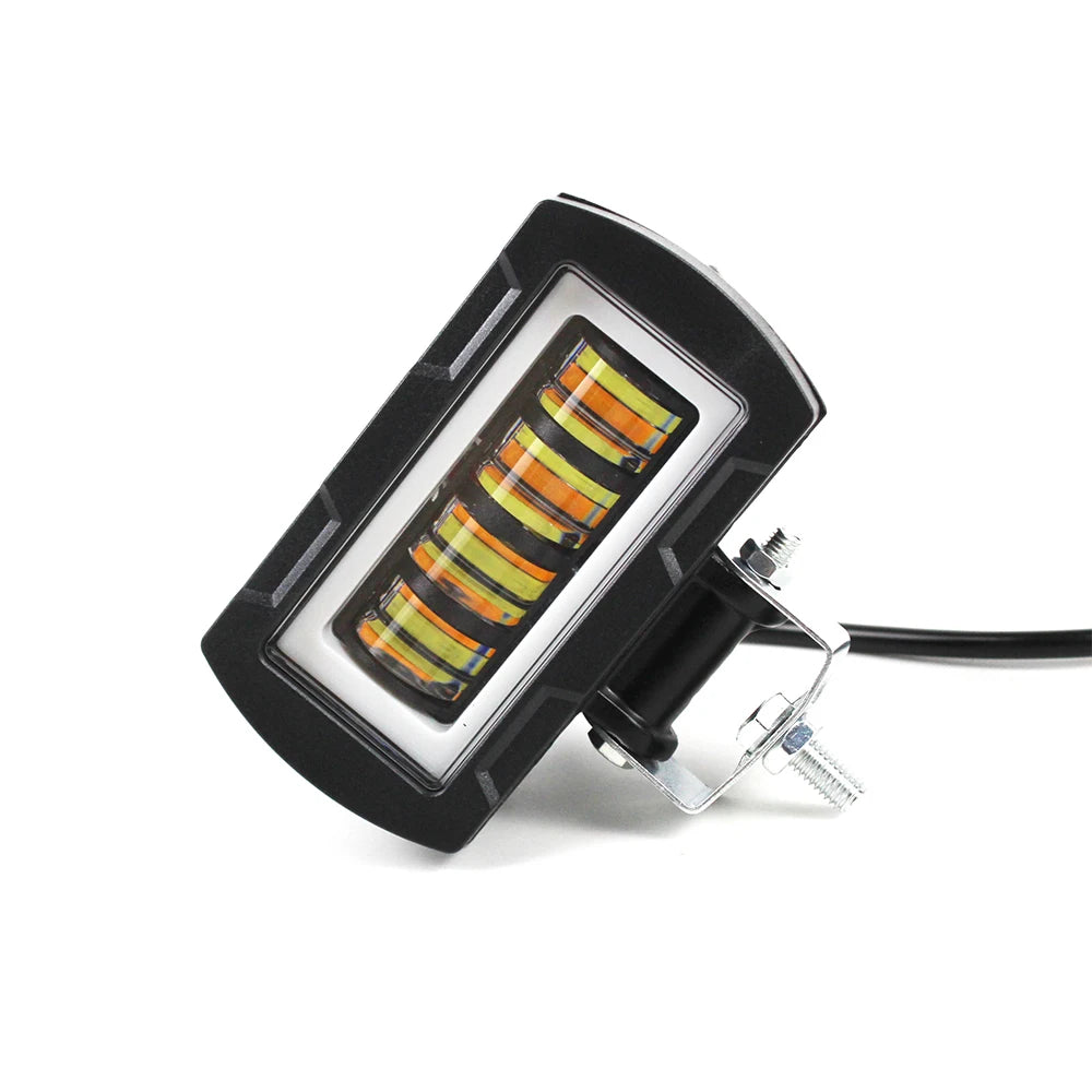 3inch Dual Color LED Driving Light Waterproof 40W LED Flood Spot WorkL Light for Motorcycle Offroad ATV SUV
