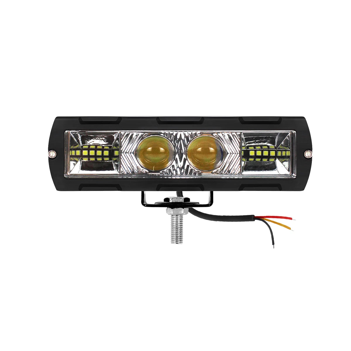 Dual Color 6inch LED Driving Fog Light Flood Spot Pods High Low Beam Work Light Bar for Offroad SUV ATV Truck