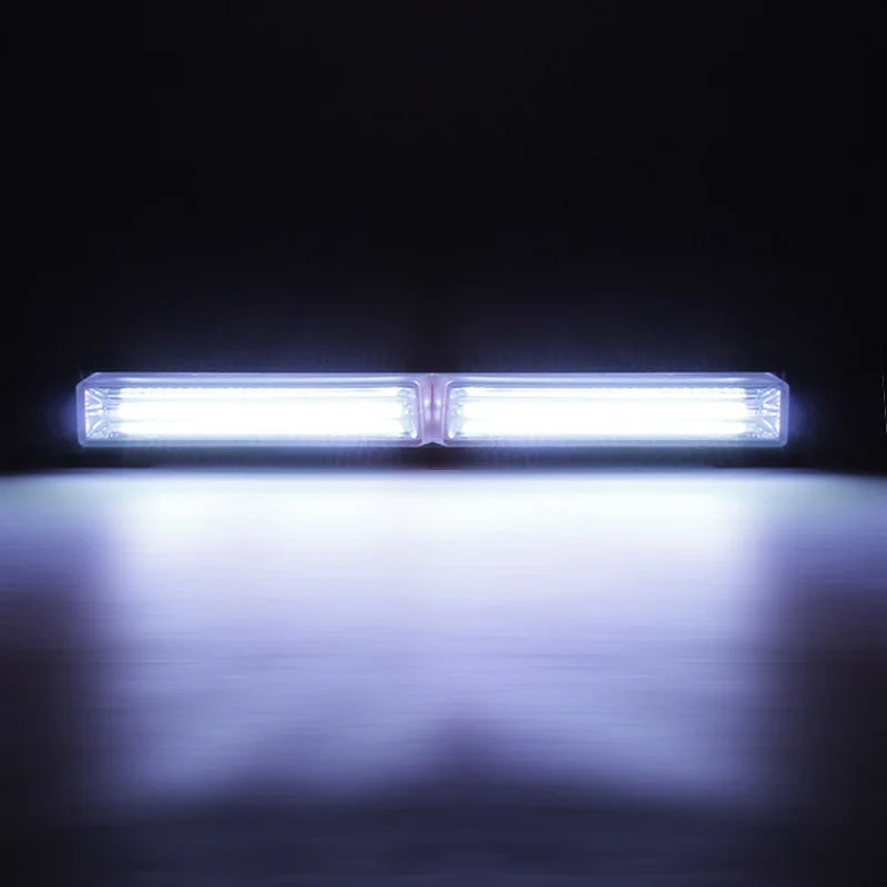 12in COB LED Warning Work Light Bar Car Boat Truck Roof Grid Strobe DRL Flashing Emergency Lamp White Amber Red Blue12V 24V