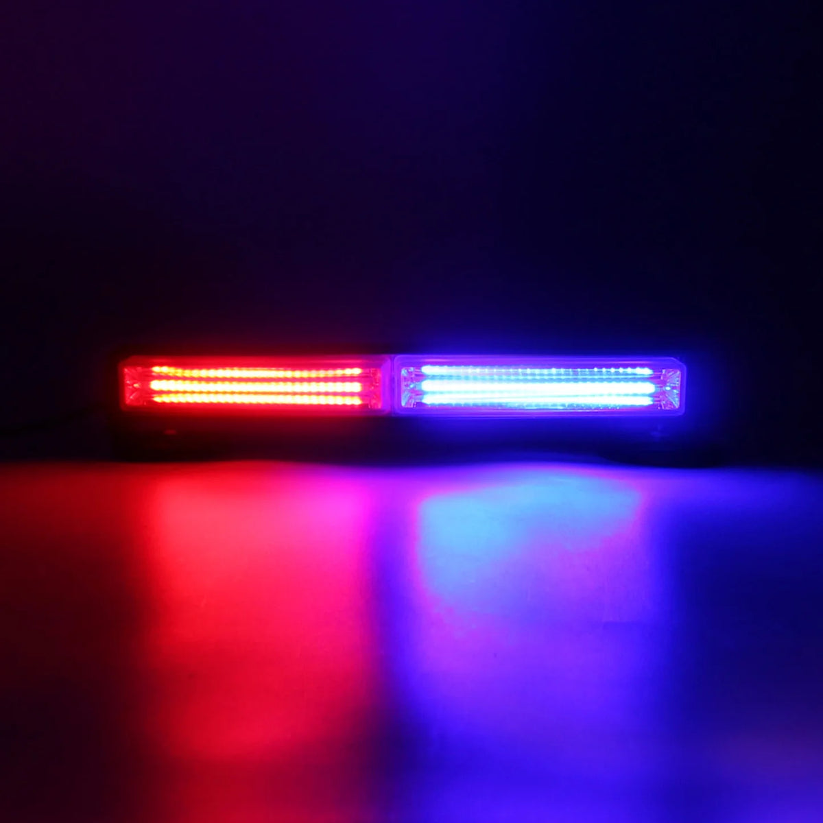 12in COB LED Warning Work Light Bar Car Boat Truck Roof Grid Strobe DRL Flashing Emergency Lamp White Amber Red Blue12V 24V