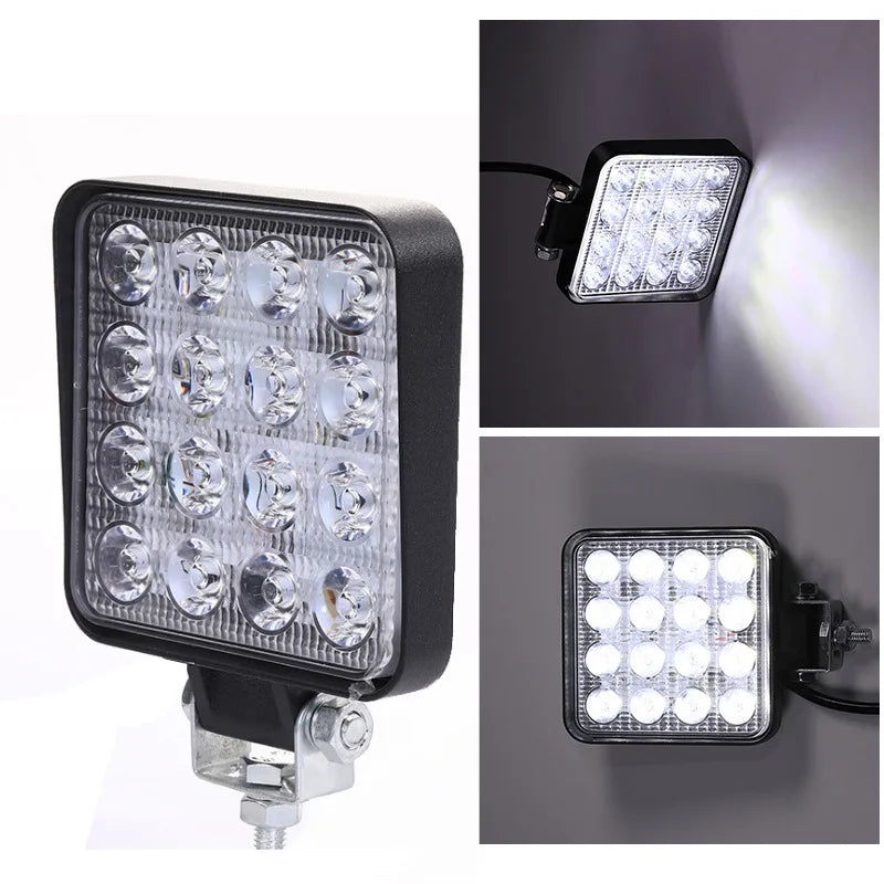 Factory Hot Selling 48w 3030 Chip Aluminum 12v LED Work Light 24V Tractor Car LED Work Light