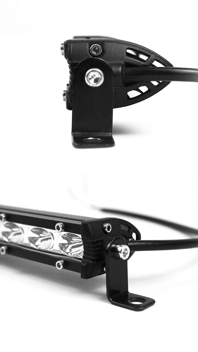 7" 13" 19" 26" 32" 38" 45" 51" Straight Slim LED Light Bar Single Row 18W 90W 120W 144W SUV 4X4 ATV Off Road LED Work Light