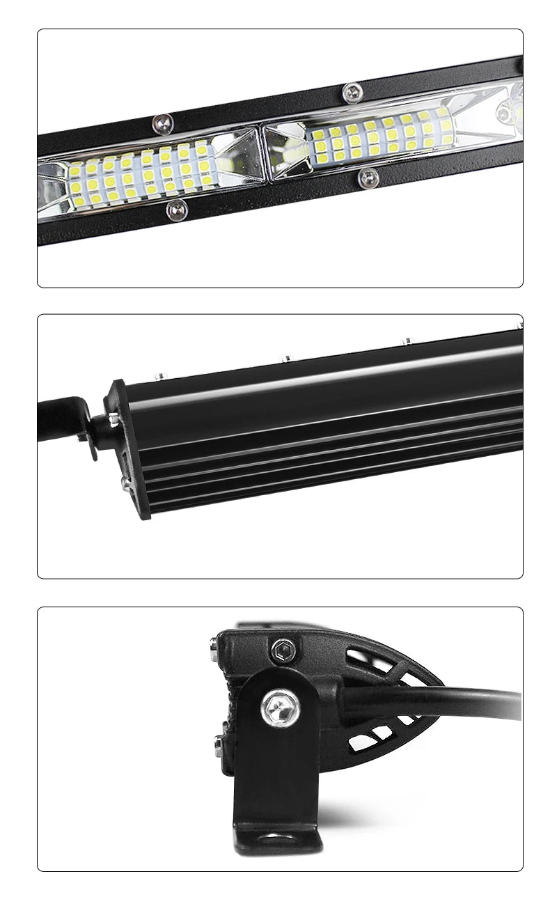 Factory Light Bar 79CM Single Row LED Work Light Driving Spot Flood Combo Beam Slim Offroad Fog Lamp 30V for Truck 4X4 SUV ATV