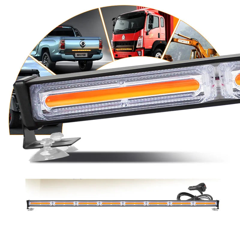 Led Work Lights Truck Tractor Offroad LED Car Strobe Light Vehicle Windshield Emergency Warning Lights