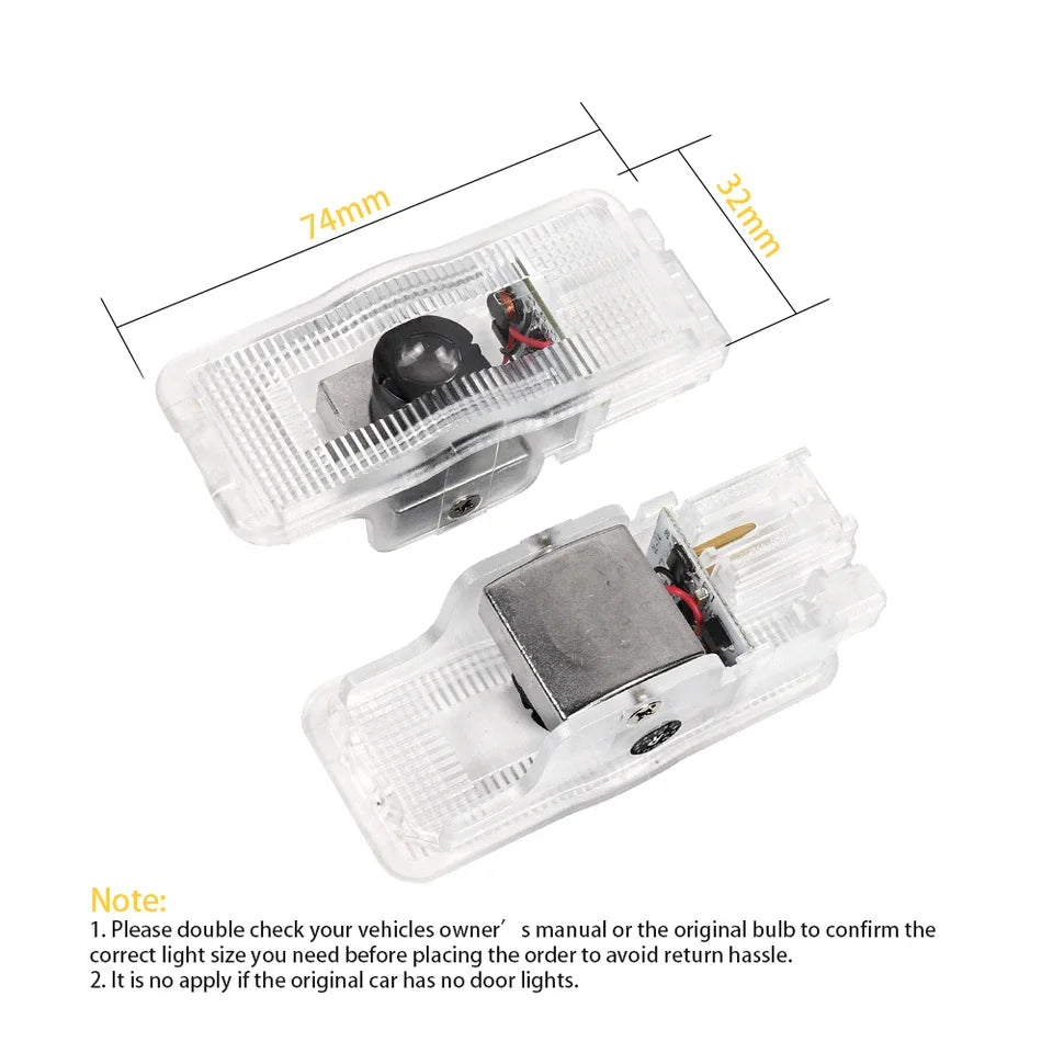 GPRGIT LED Car Door Welcome Lamp Ghost Shadow Lights for PEUGEOT 207 208 406 5008 307 308 508 408 RCZ 206 306