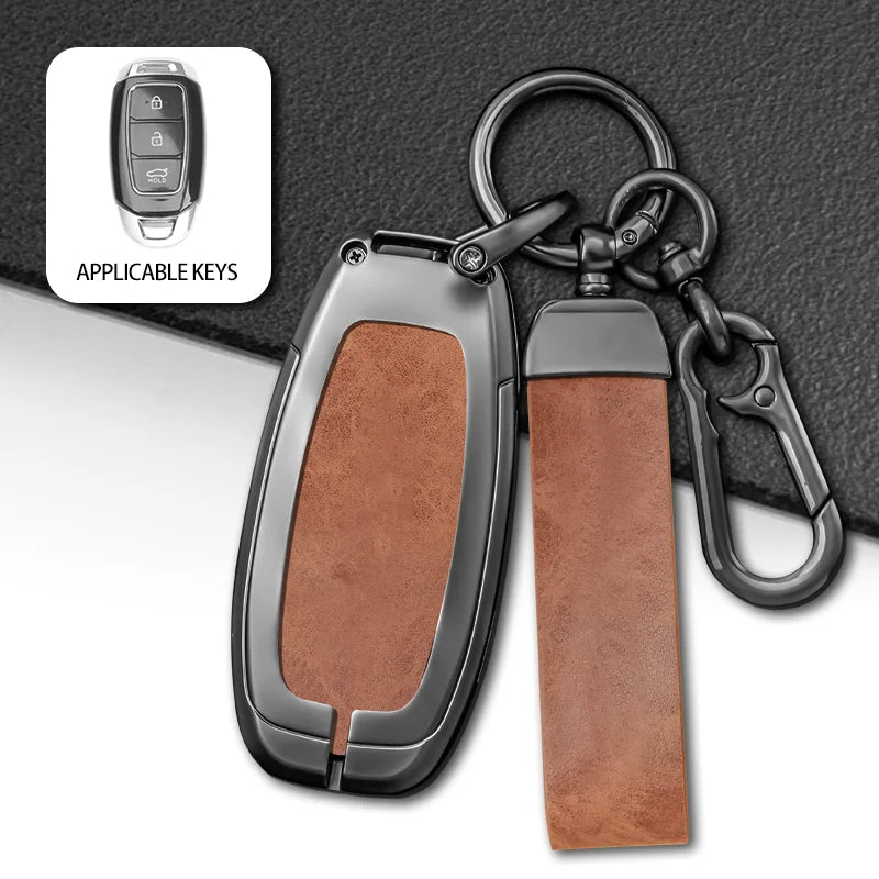 GPRGIT Car Remote Key Cover Case for Hyundai Palisade Limited 2020 SEL 2023 Elantra Sel Santa Fe Veloster Santa Fe Kona