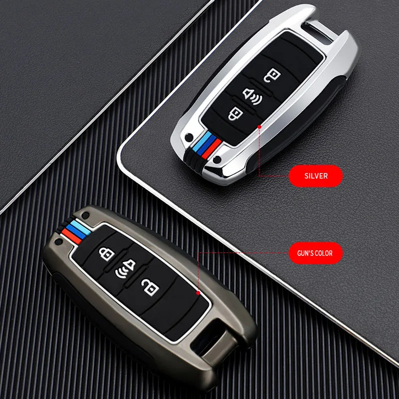 GPRGIT Zinc Alloy Car Key Case Remote Control Protector Cover for Cadillac ATS-L XTS XT5 CTS CT6 ATS 28T SRX Escalade