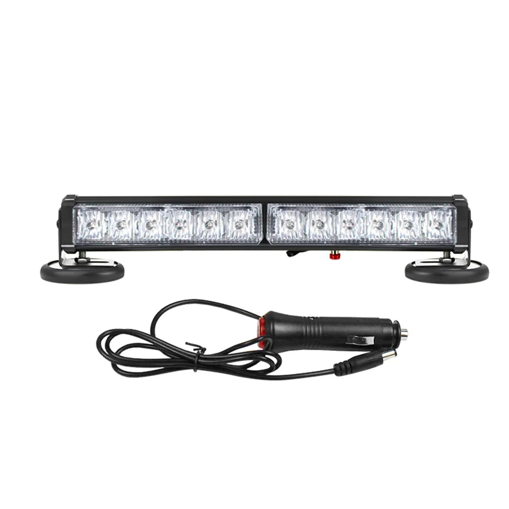 Super Bright Rechargeable LED Warning Light Magnetic Rooftop Strobe Light Bar Emergency Flashing Lights for Truck Vehicles