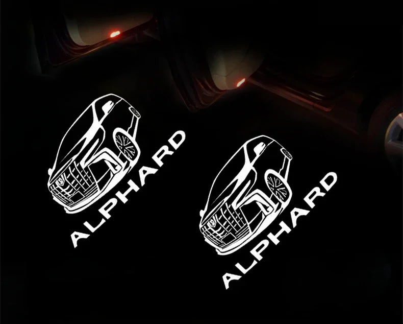 GPRGIT LED Courtesy Projector Door Decorative Light for Toyota Alphard Vellfire 3W 12V