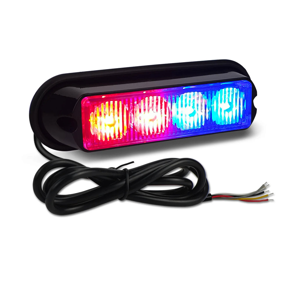 Ultra-Bright LED Warning Flash Strobe Lights Emergency Vehicle Lighting for Car Motorcycle Easy Mounting Auto Exterior Lighting
