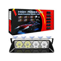 GPRGIT 24SMD Red/Blue LED Strobe Warning Light with Suction Cup - Dashboard Windshield Interior Flash Light