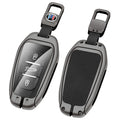 GPRGIT Zinc Alloy Car Remote Key Fob Case Full Cover Shell for Peugeot 2008 3008 4008 5008 308 408 508 Keyless Keychain